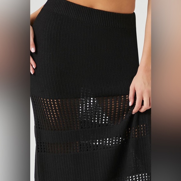FOREVER21 Open-Knit Maxi Skirt - Picture 1 of 3